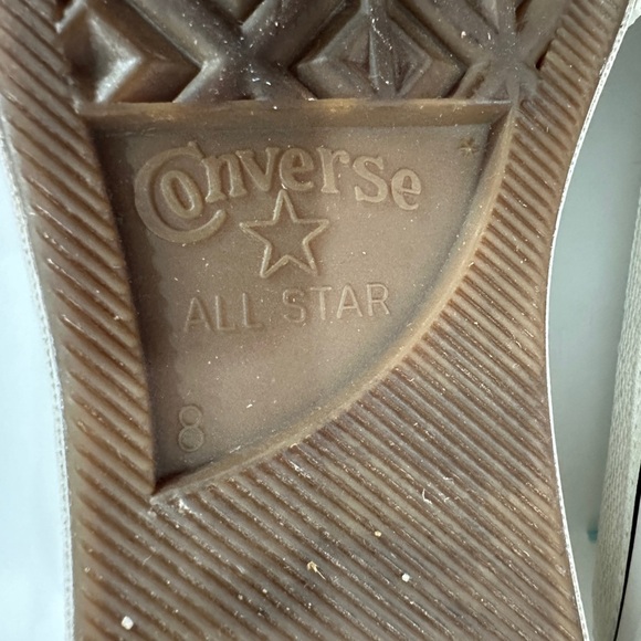 Rare Converse Chuck Taylor Lift platform silver mini sequin sneakers - Picture 10 of 10